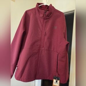 The North Face Maroon Full-Zip Jacket